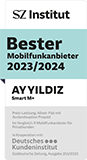 SZ Institut: Bester Mobilfunkanbieter 2023/2024