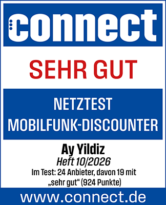 connect: sehr gut - Netztest Mobilfunk-Discounter 10/2026