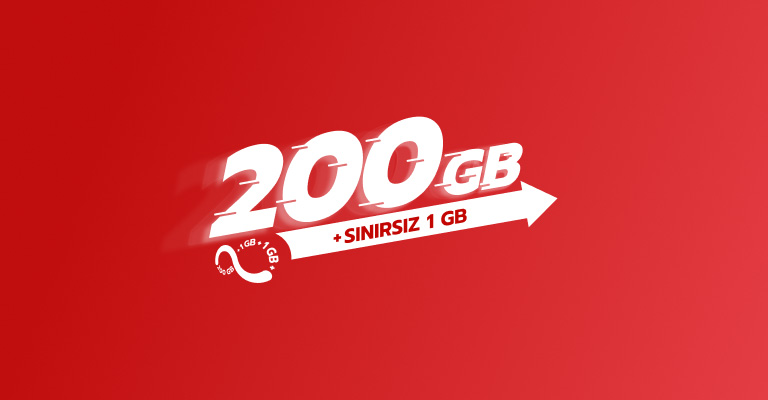 AY YILDIZ Smart Max 200 GB hemen + 1 GB sınırsız kez